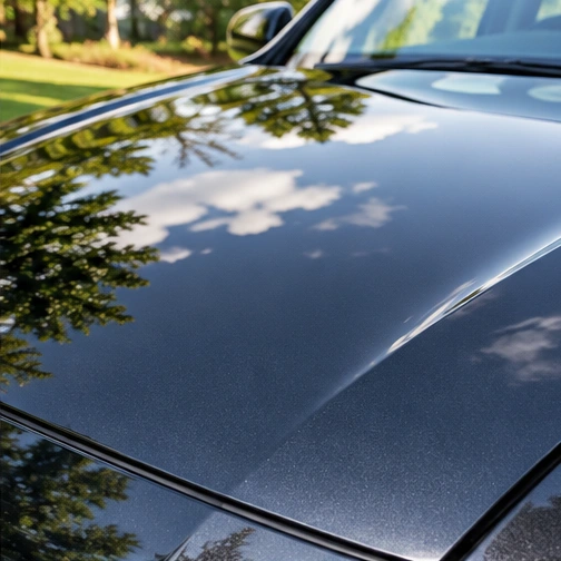 Illustrative glossy paint reflection
